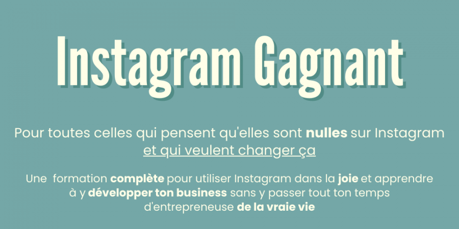 comment utiliser instagram - Instagram Gagnant - Bannière 1